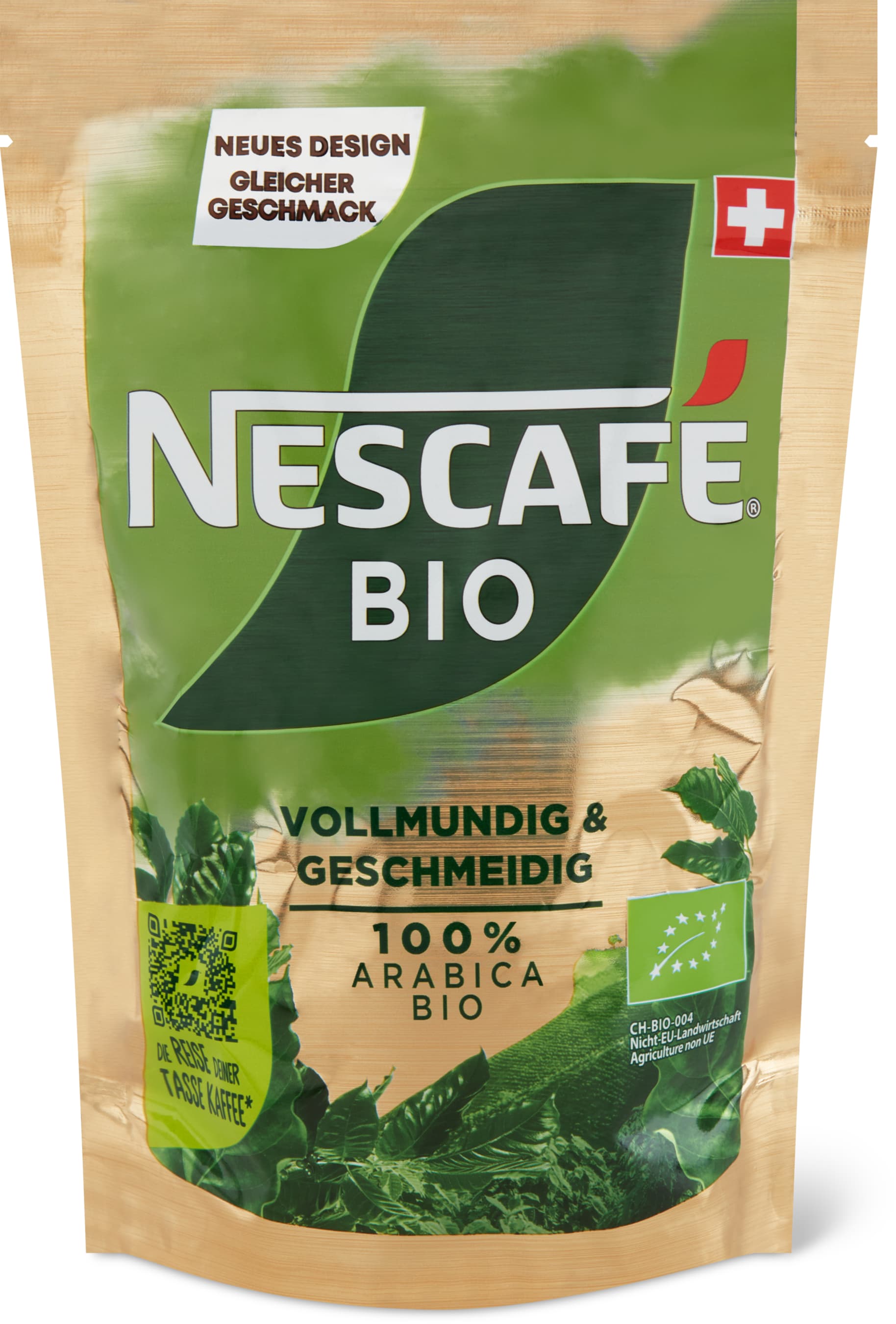 Nescafé Gold Bio löslicher Kaffee Beutel 180g